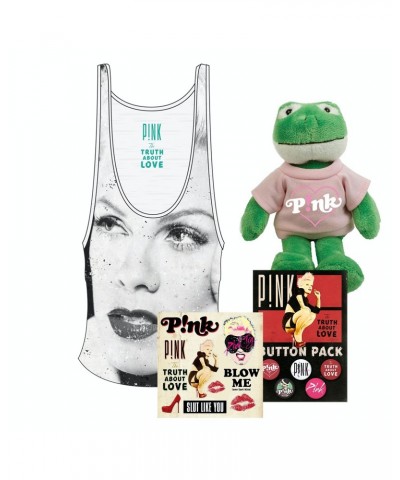 P!nk Portrait Tank Bundle with FREE Plush Frog $9.65 Shirts