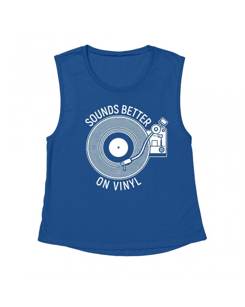 Music Life Muscle Tank | Vinyl Sounds Better Tank Top $11.28 Shirts