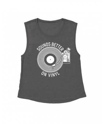 Music Life Muscle Tank | Vinyl Sounds Better Tank Top $11.28 Shirts