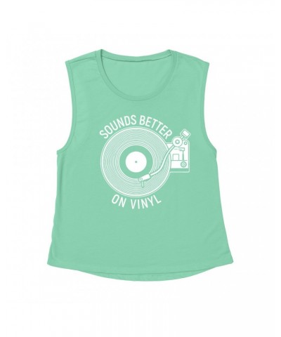 Music Life Muscle Tank | Vinyl Sounds Better Tank Top $11.28 Shirts