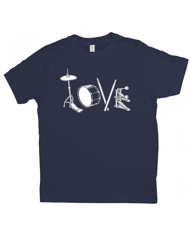 Music Life Kids T-shirt | Drum Love Kids Tee $6.74 Kids