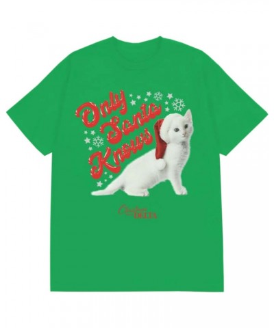 Delta Goodrem Only Santa Knows Christmas Cat Tee $9.23 Shirts