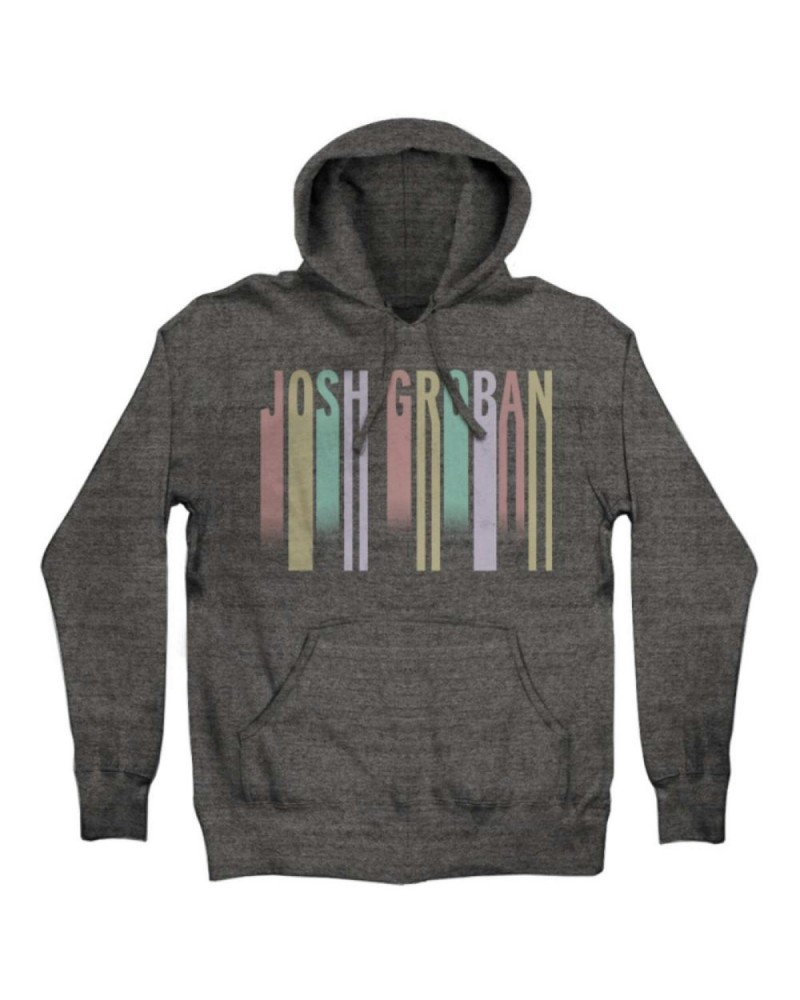 Josh Groban Grey Running Letters Hoodie $9.06 Sweatshirts