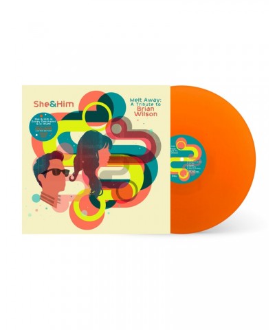 She & Him Melt Away: A Tribute To Brian Wilson Orange Translucent Vinyl LP $8.19 Vinyl