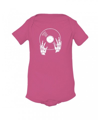 Music Life Baby Onesie | Skeletons Spin Vinyl Too Onesie $8.81 Kids