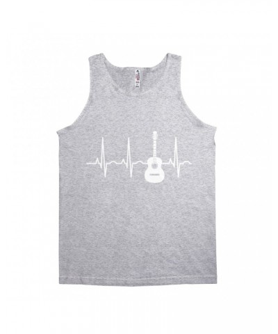 Music Life Unisex Tank Top | Acoustic Guitar Heartbeat Shirt $7.01 Shirts