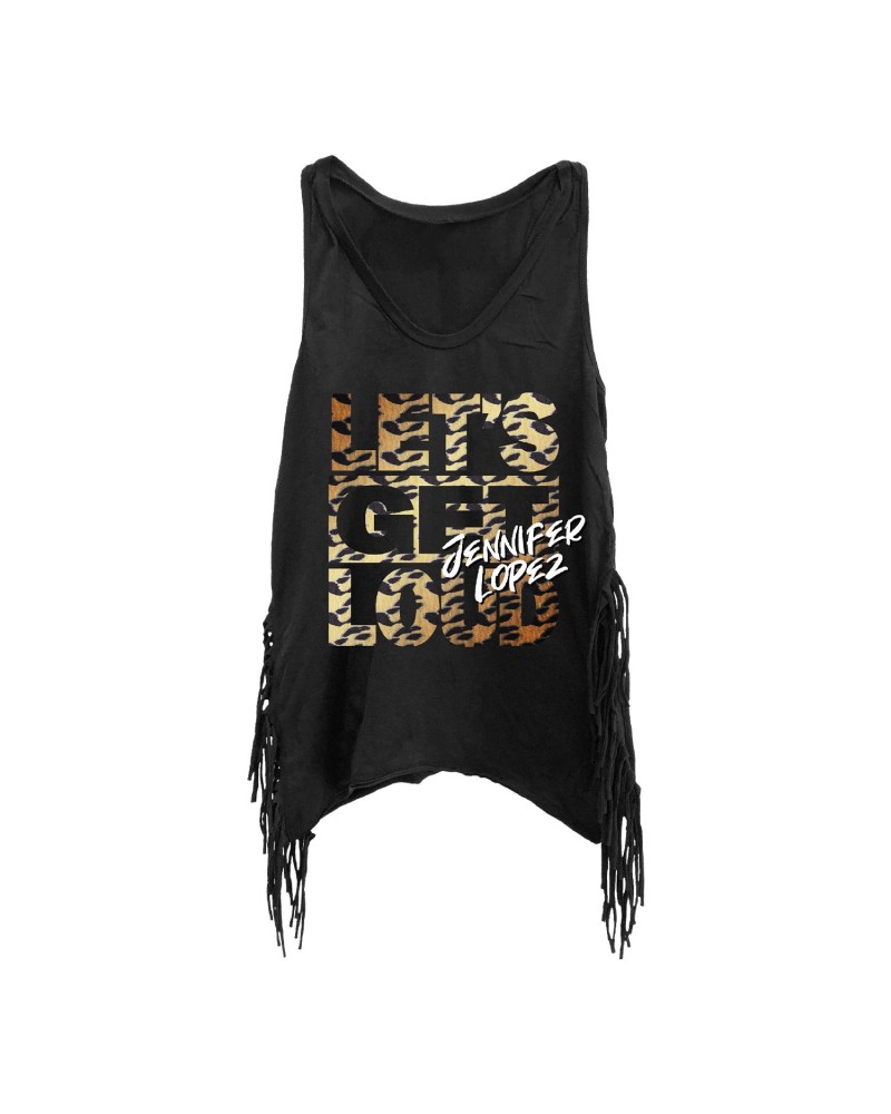 Jennifer Lopez Let's Get Loud Cheetah Fringe Tank $13.22 Shirts