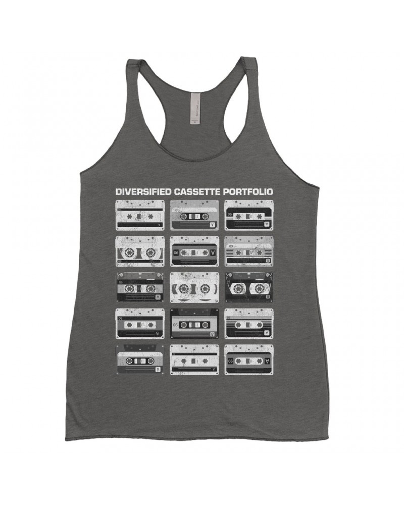 Music Life Ladies' Tank Top | Diversified Cassette Portfolio Shirt $11.28 Shirts