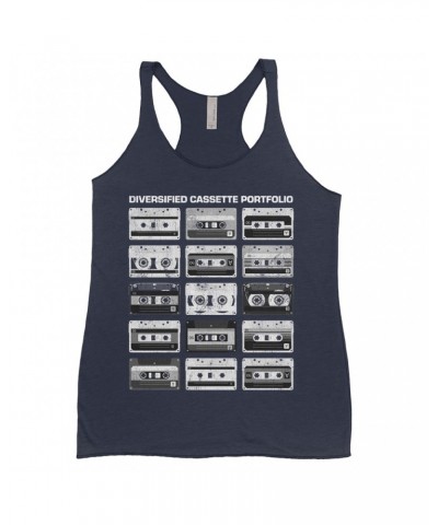 Music Life Ladies' Tank Top | Diversified Cassette Portfolio Shirt $11.28 Shirts