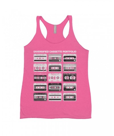 Music Life Ladies' Tank Top | Diversified Cassette Portfolio Shirt $11.28 Shirts