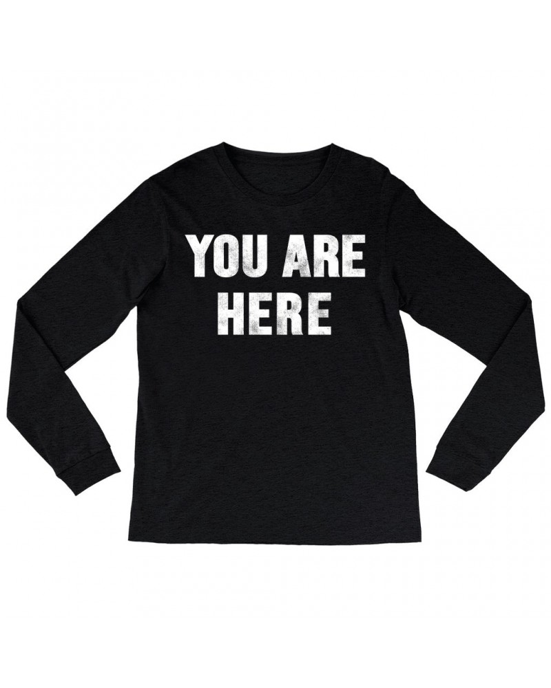 John Lennon Long Sleeve Shirt | You Are Here Distressed Design Worn By Shirt $8.39 Shirts