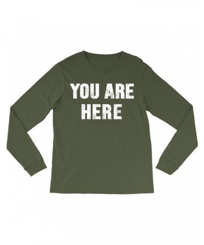 John Lennon Long Sleeve Shirt | You Are Here Distressed Design Worn By Shirt $8.39 Shirts