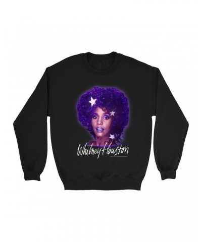 Whitney Houston Sweatshirt | Whitney Album Photo Purple Design Sweatshirt $3.10 Sweatshirts