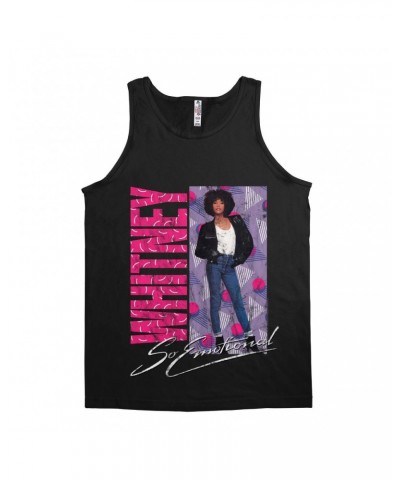 Whitney Houston Unisex Tank Top | So Emotional Pattern Design Shirt $11.99 Shirts