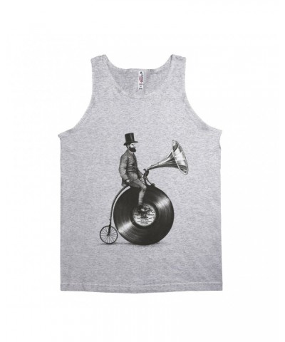 Music Life Unisex Tank Top | Riding The Gramophone Shirt $8.13 Shirts