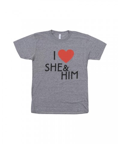 She & Him I HEART MENS T-SHIRT $5.32 Shirts