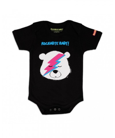 Rockabye Baby! Organic Baby Bodysuit ("Lullaby Renditions of David Bowie" Album Art on Black or White) $5.73 Kids