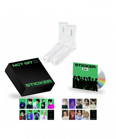 NCT 127 'STICKER' Crew Socks Deluxe Box (White) $20.92 Accessories